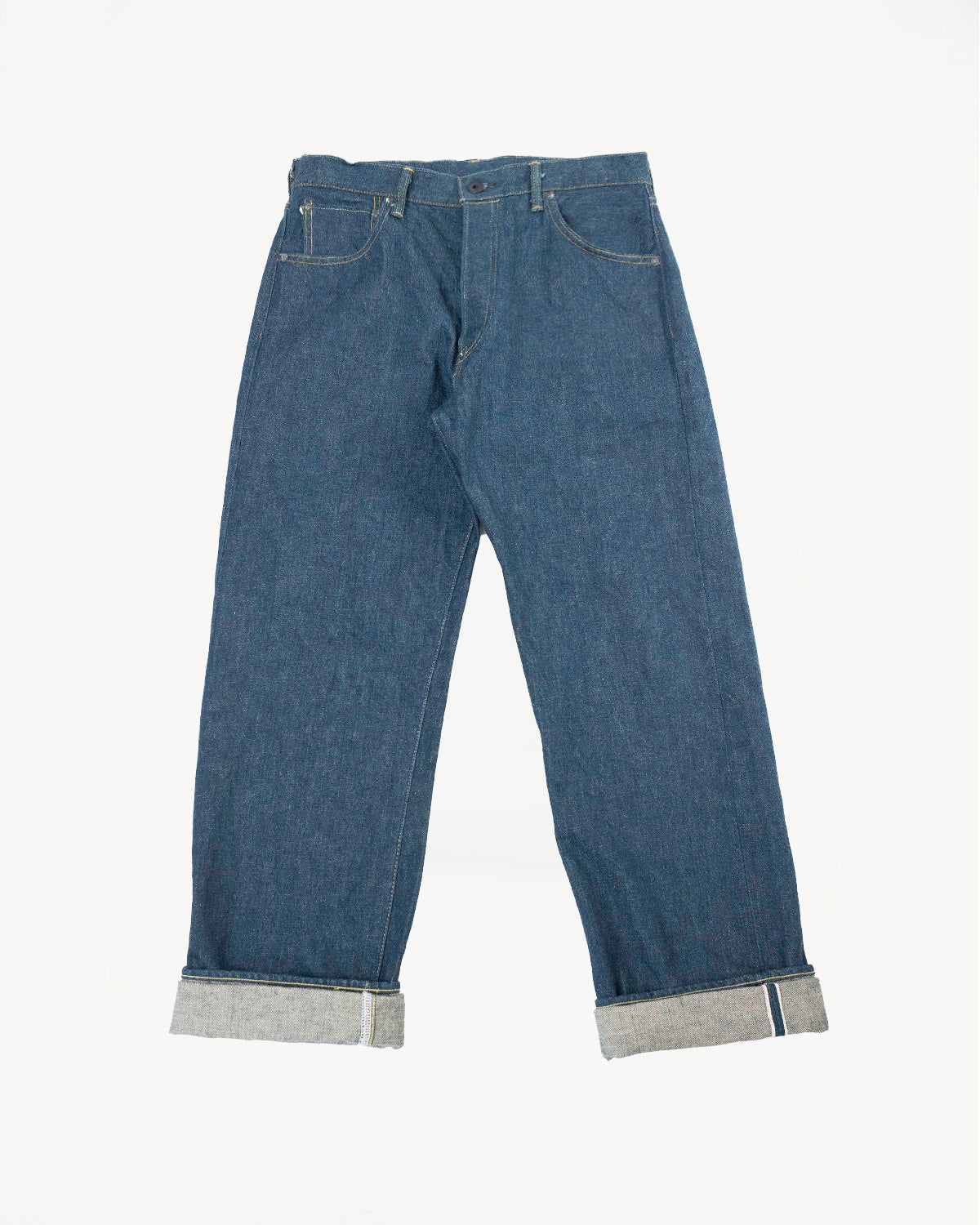 295-ISHIKAWADAI - 15oz Selvedge Cinch-Back Denim - Loose Straight
