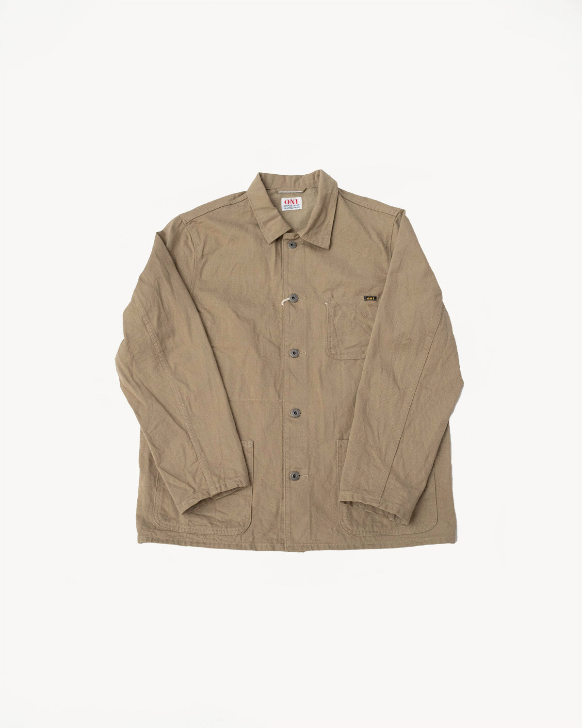 03501-SVC-KHB - 9.5oz Selvedge Chino Coverall - Khaki