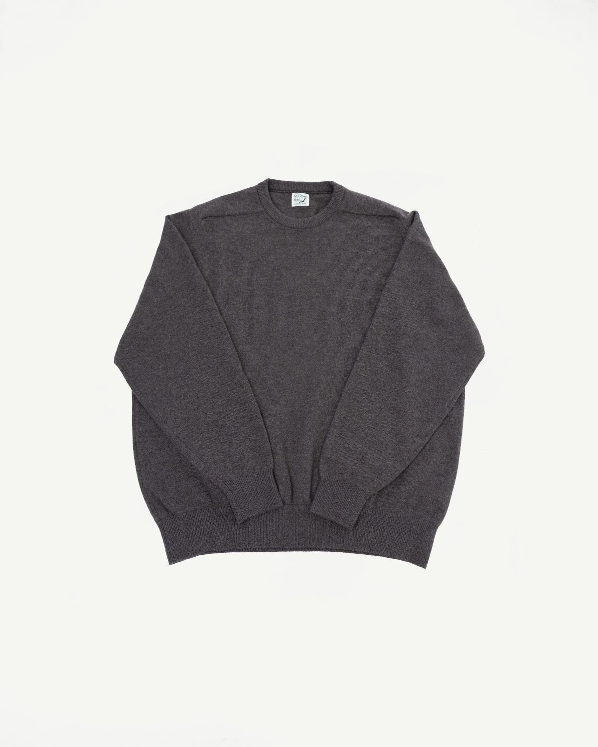 01-0050-53 - Simple Wool Crewneck Sweater - Brown