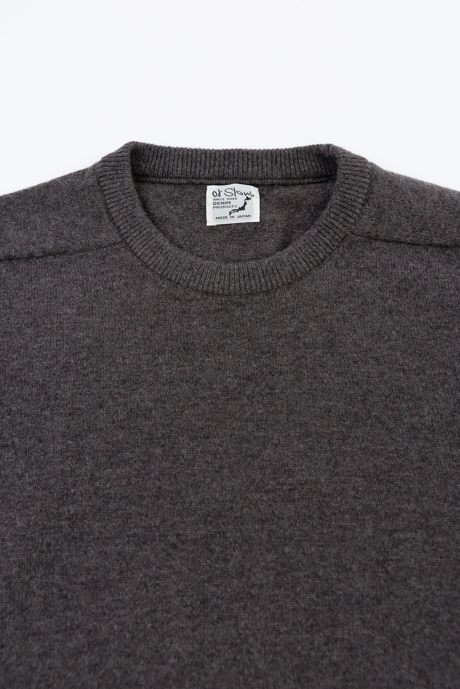 01-0050-53 - Simple Wool Crewneck Sweater - Brown