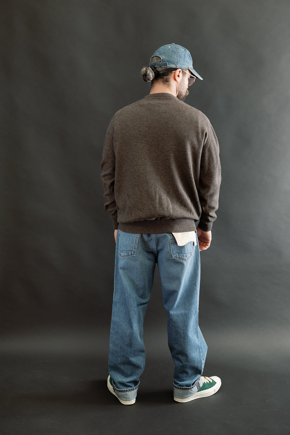 01-0050-53 - Simple Wool Crewneck Sweater - Brown