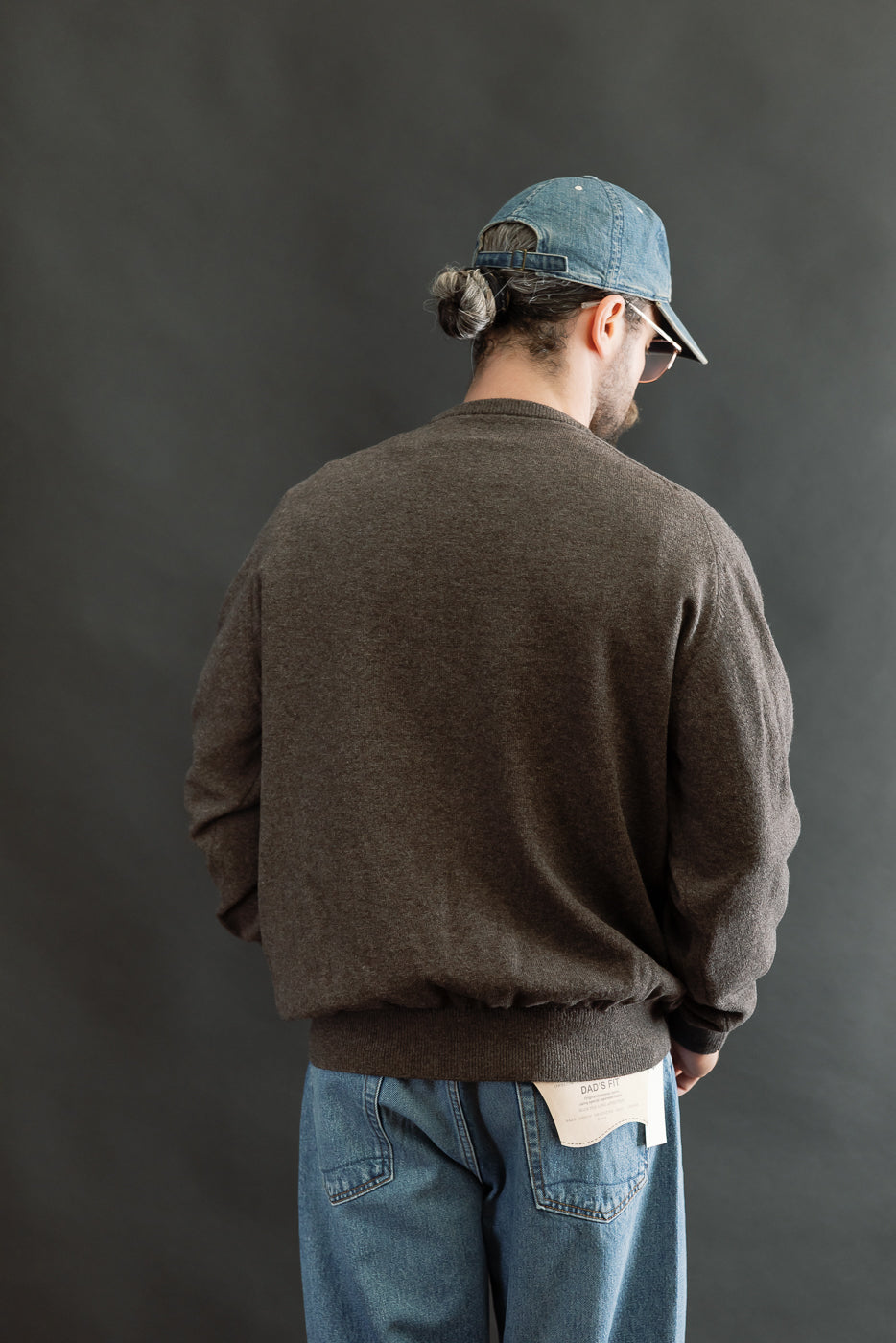 01-0050-53 - Simple Wool Crewneck Sweater - Brown