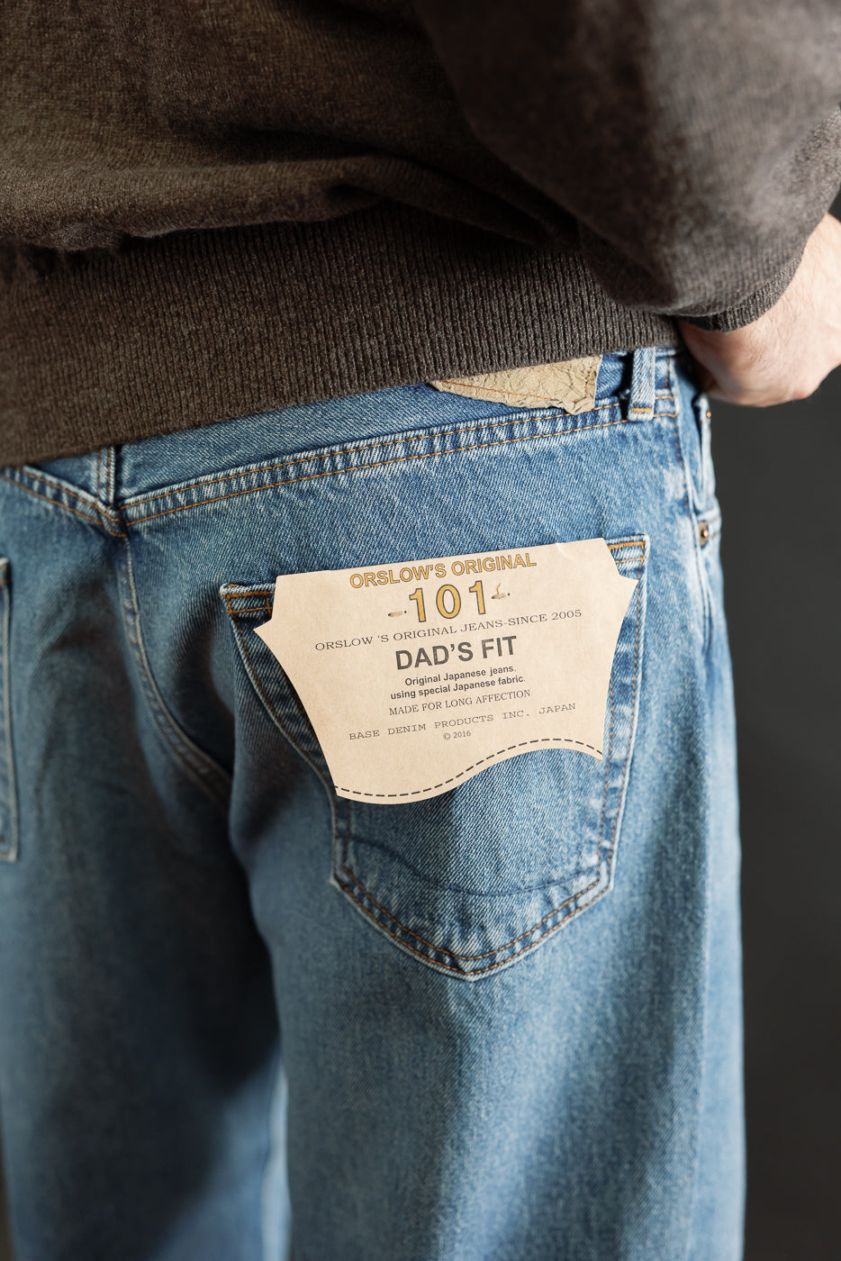 01-1010W-95 - 101 Dad's Fit Denim Jeans - Used Denim Wash
