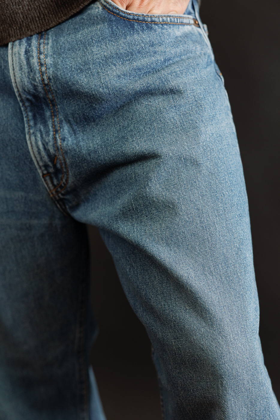 01-1010W-95 - 101 Dad's Fit Denim Jeans - Used Denim Wash