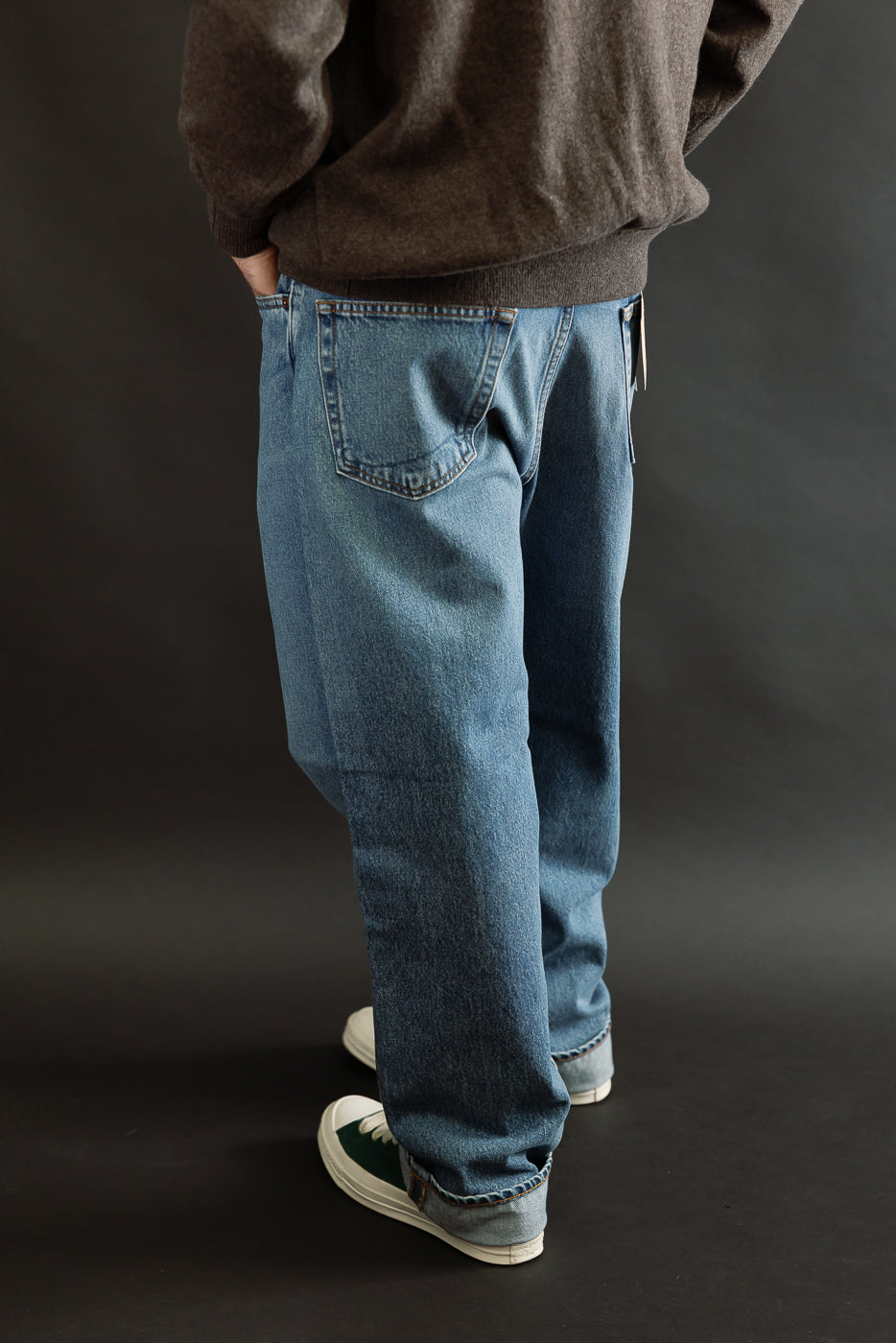 01-1010W-95 - 101 Dad's Fit Denim Jeans - Used Denim Wash