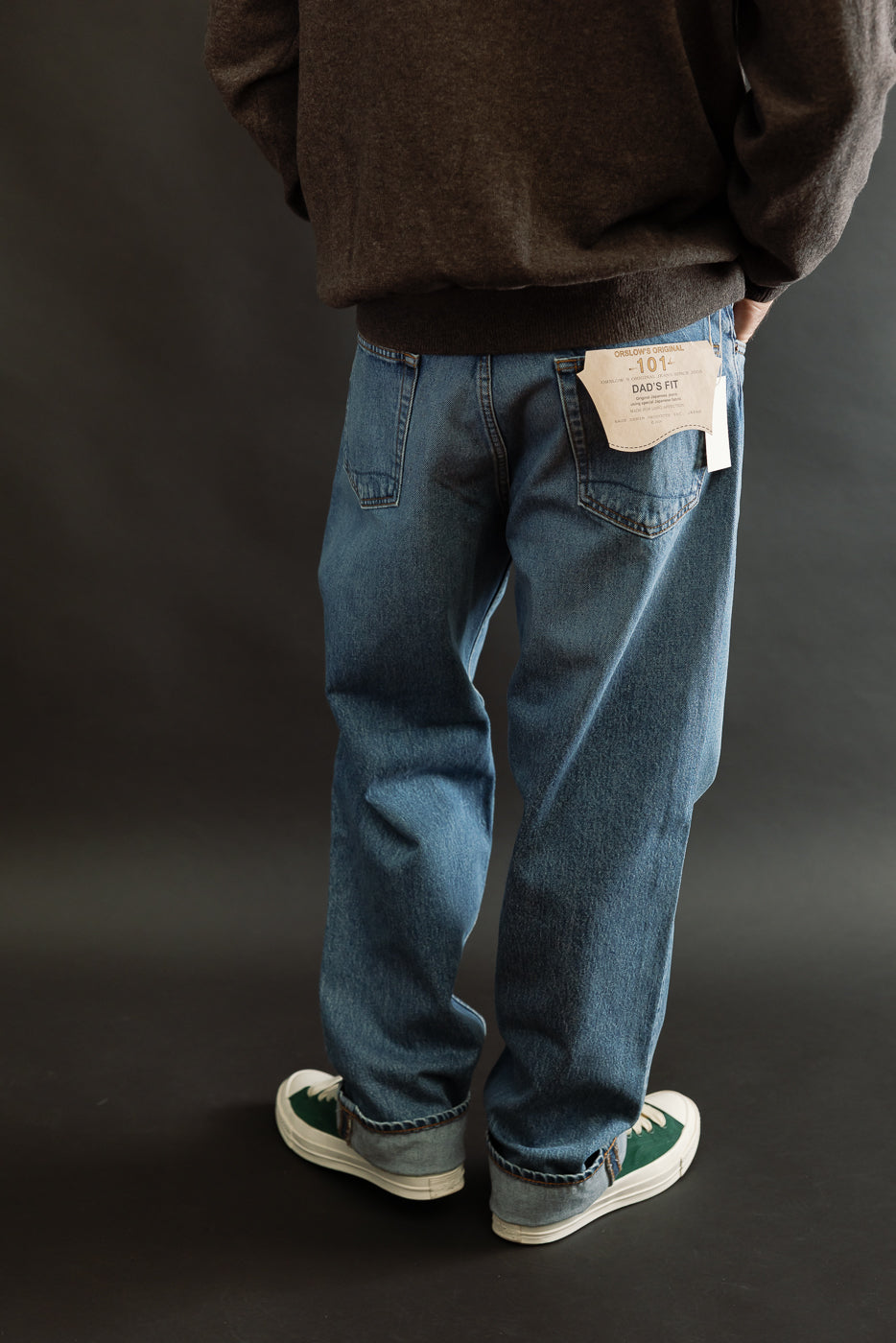 01-1010W-95 - 101 Dad's Fit Denim Jeans - Used Denim Wash