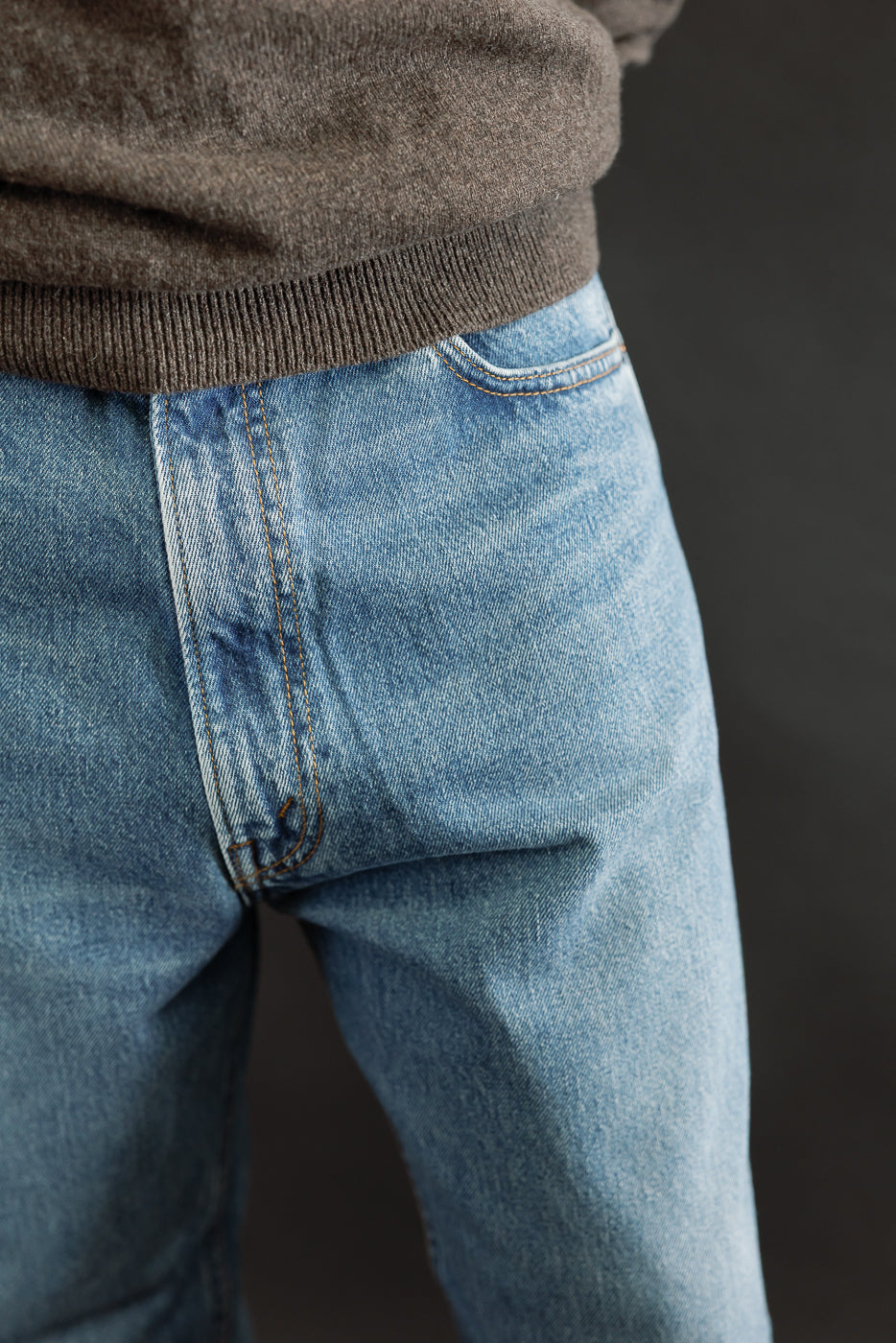 01-1010W-95 - 101 Dad's Fit Denim Jeans - Used Denim Wash