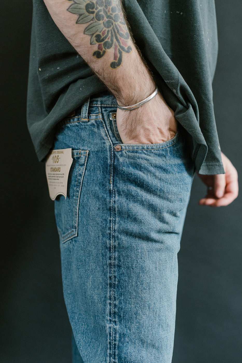 01-1050SL-84 - 105 - Standard Fit Selvedge Denim - 2 Year Wash