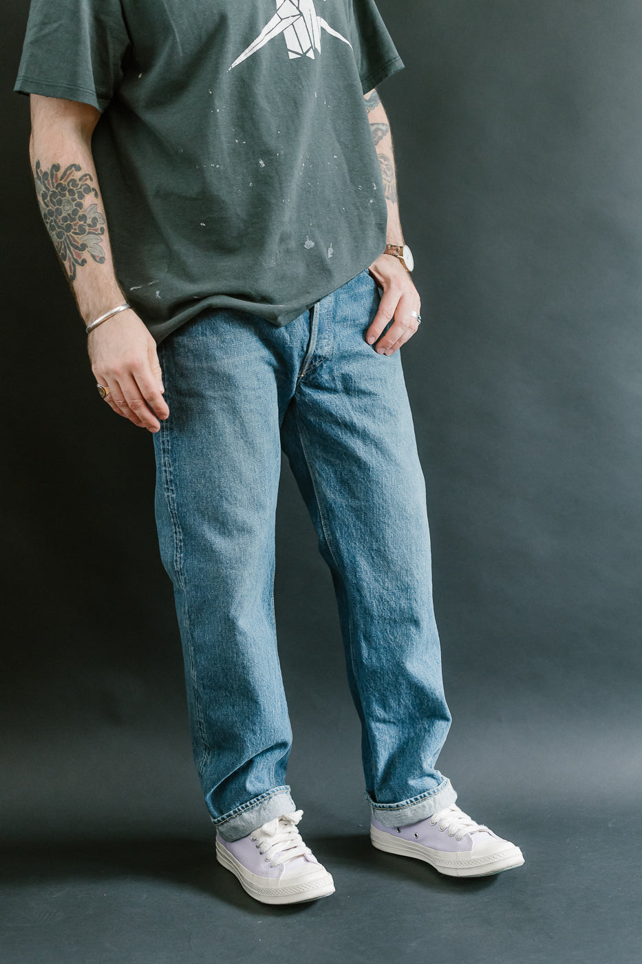 01-1050SL-84 - 105 - Standard Fit Selvedge Denim - 2 Year Wash