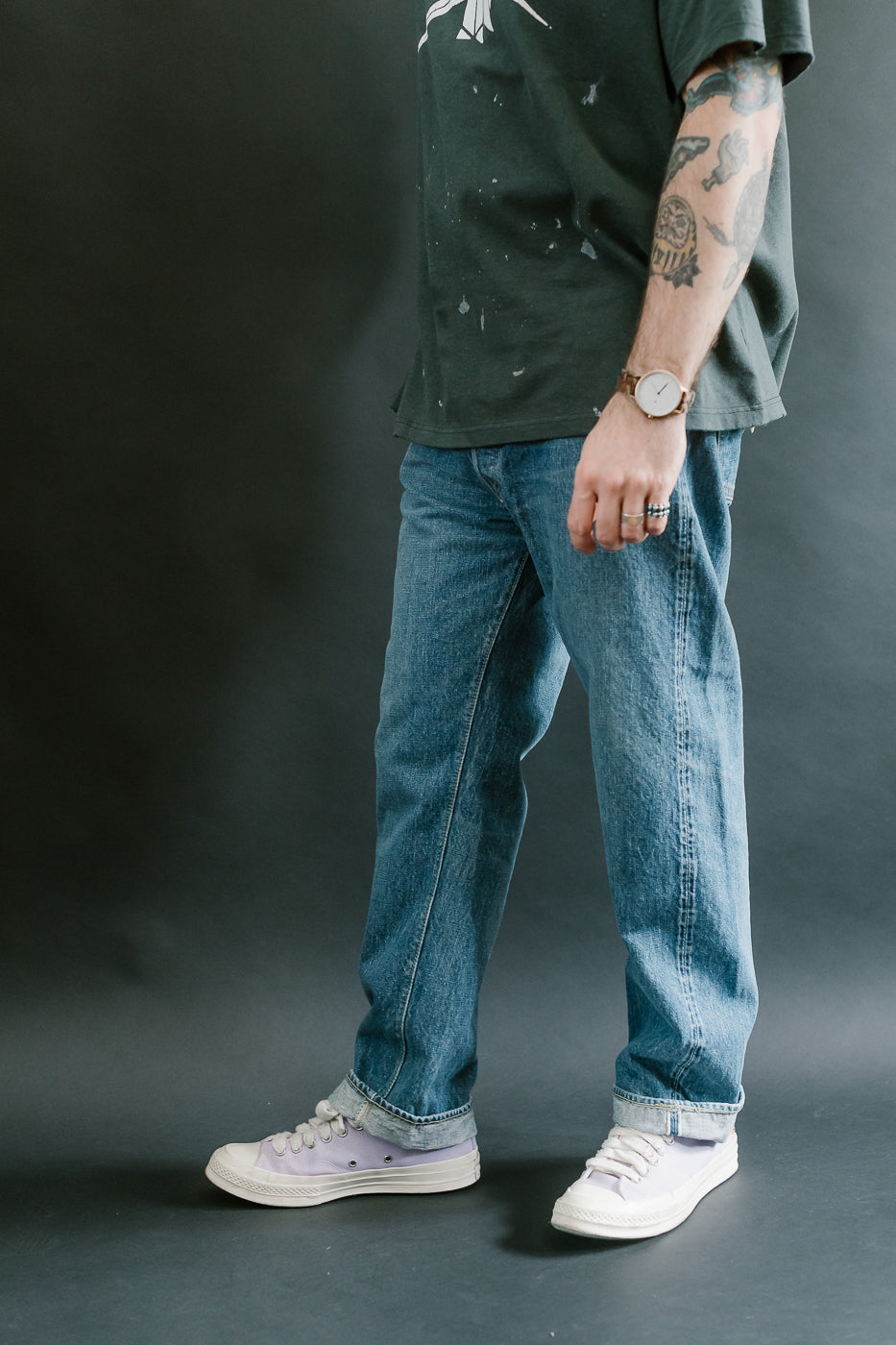 01-1050SL-84 - 105 - Standard Fit Selvedge Denim - 2 Year Wash