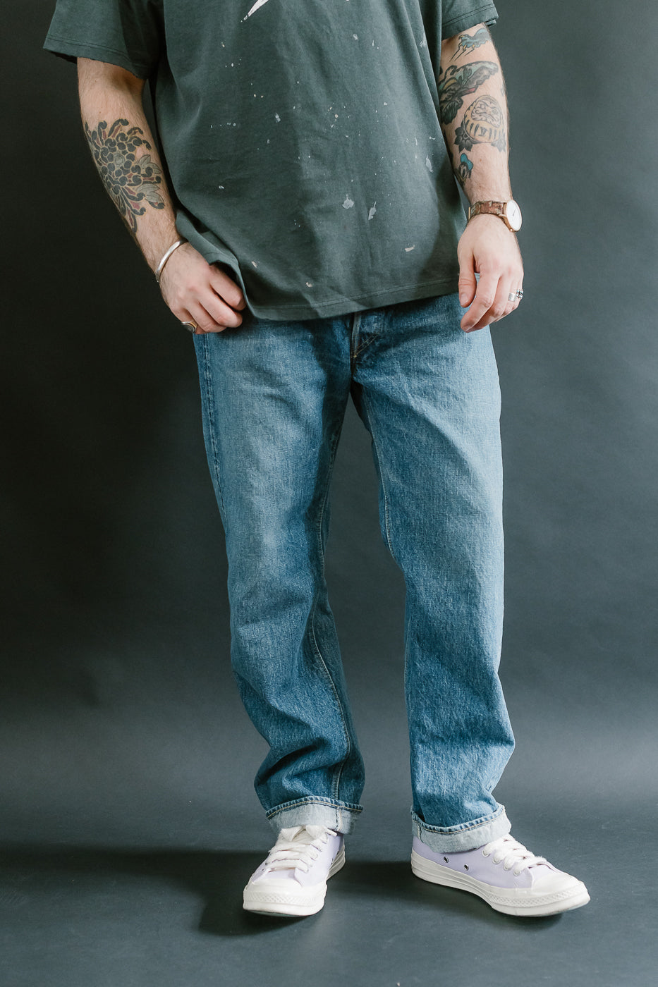 01-1050SL-84 - 105 - Standard Fit Selvedge Denim - 2 Year Wash