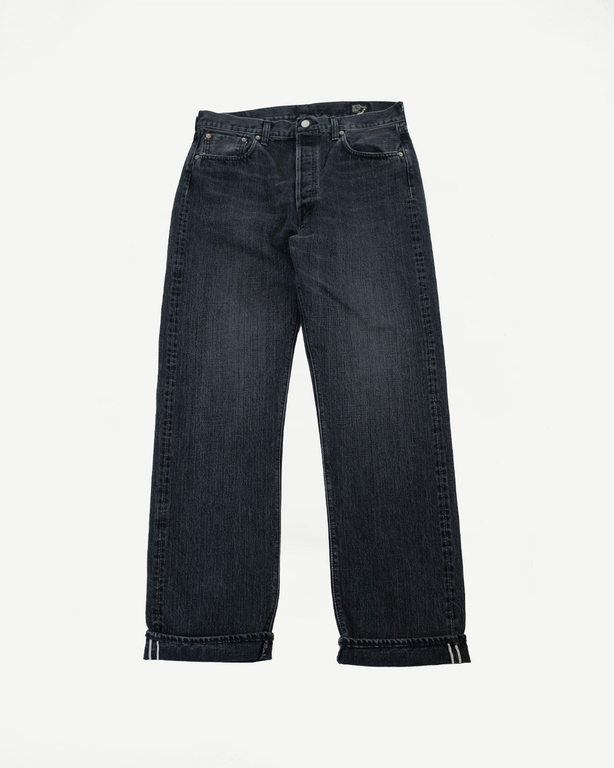 01-1050W-D61S - 105 - Standard Fit Selvedge Denim - Black Stone