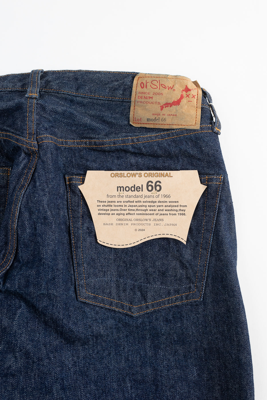 01-1056-81 - Model 66 Standard Selvedge Denim Pants - Indigo OW
