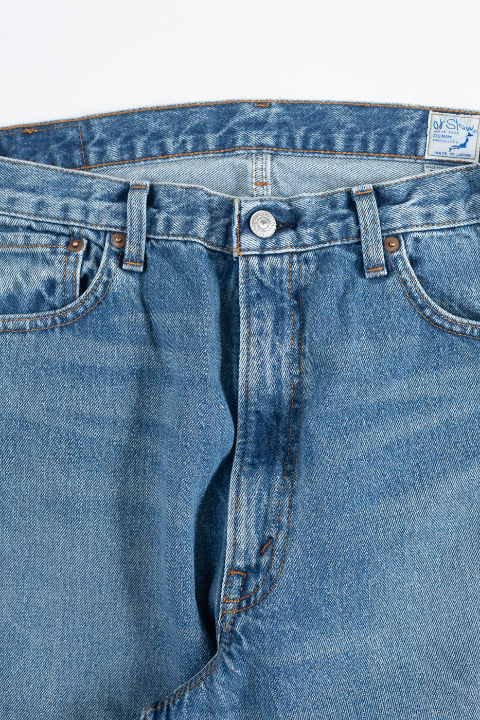 01-1100W-95 - 100 Super Dad's Fit Denim Jeans - Used Denim Wash