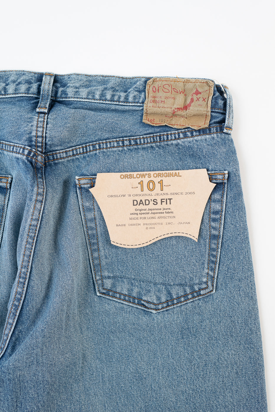 01-1010W-95 - 101 Dad's Fit Denim Jeans - Used Denim Wash