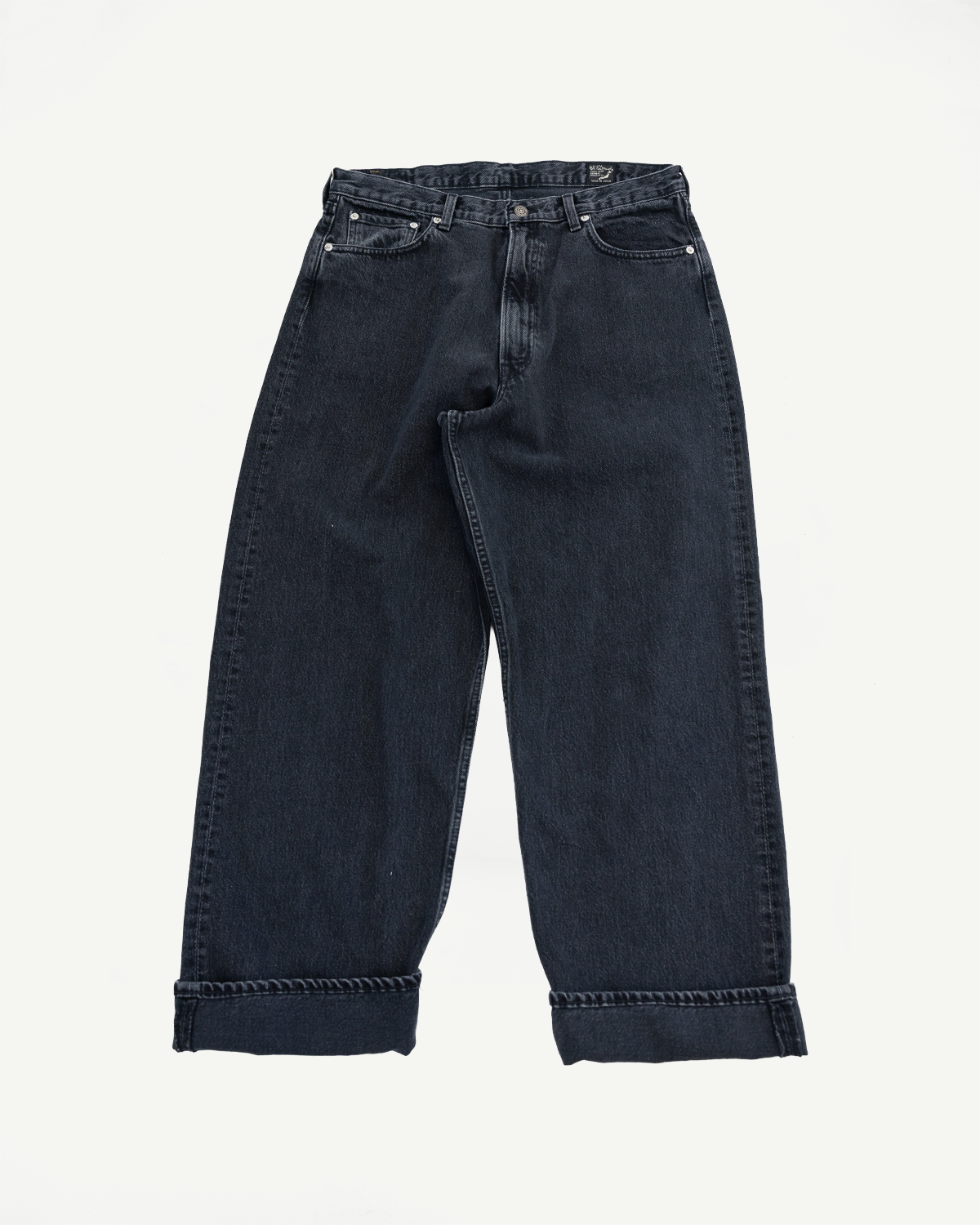 01-1100W-D61SK - 100 Super Dad's Fit Denim Jeans - Black Denim 01-1100W-D61SK - 100 Super Dad's Fit Denim Jeans - Black Denim