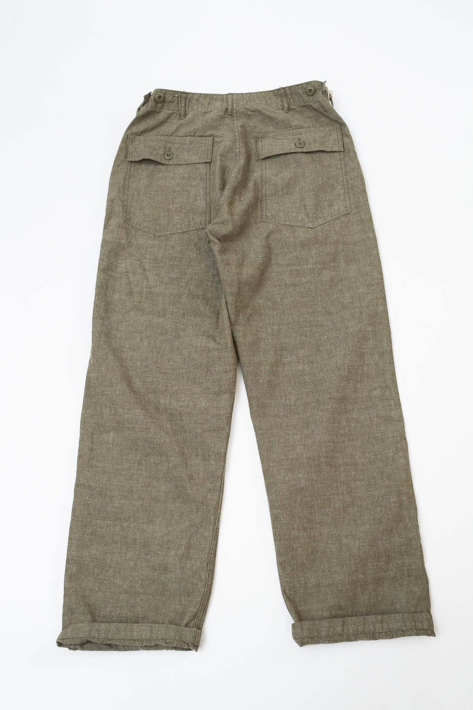 01-5002-48 - Fatigue Pants Chambray - Standard Fit - Dusty Olive