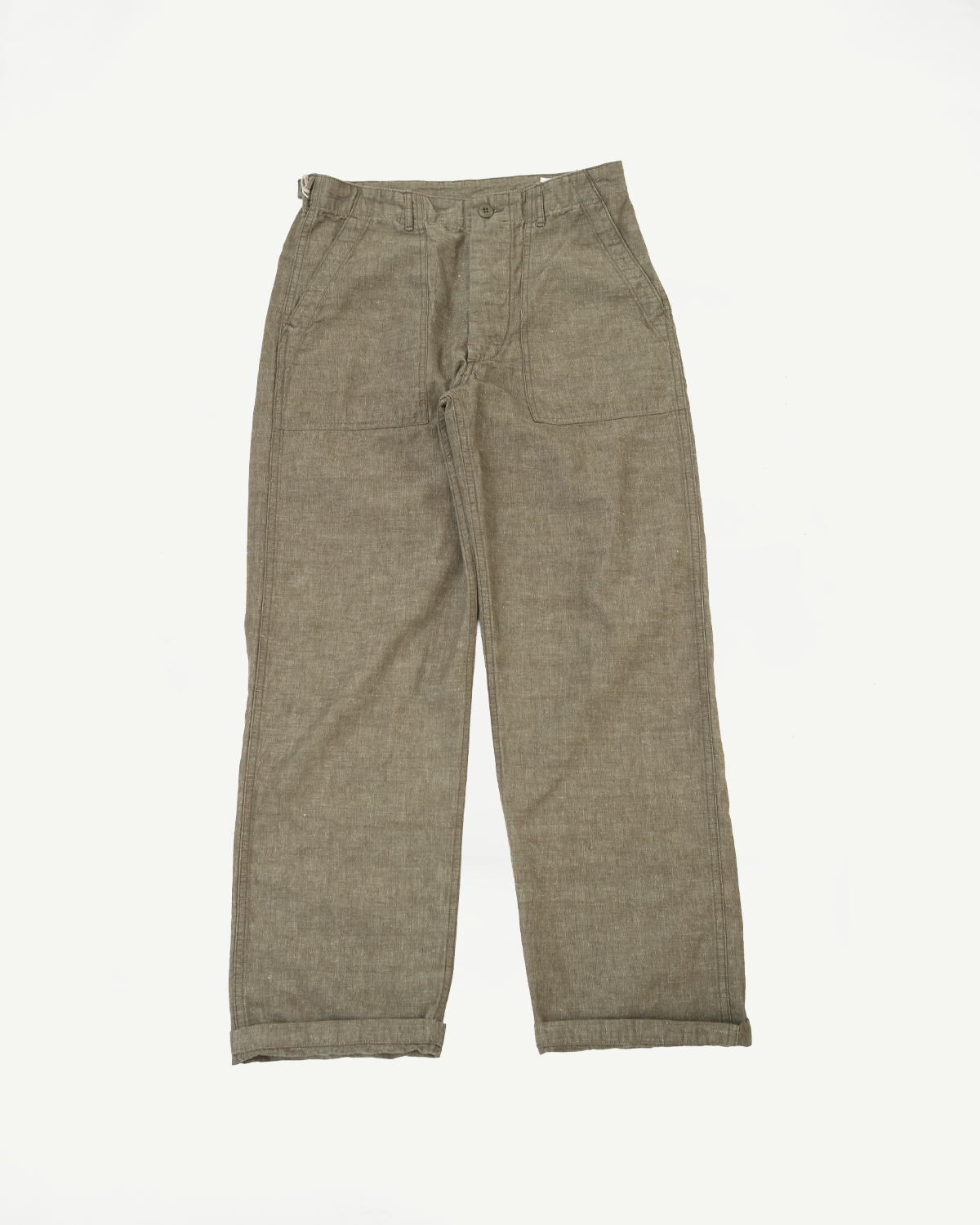 01-5002-48 - Fatigue Pants Chambray - Standard Fit - Dusty Olive