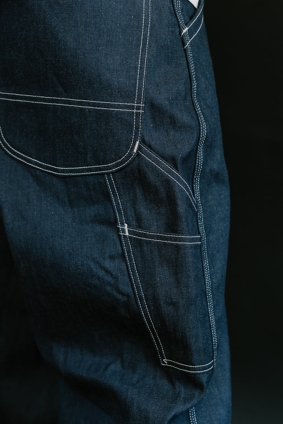 01-5126-80 - 30s Painter's Pants Rigid Indigo Chambray - Wide Fit
