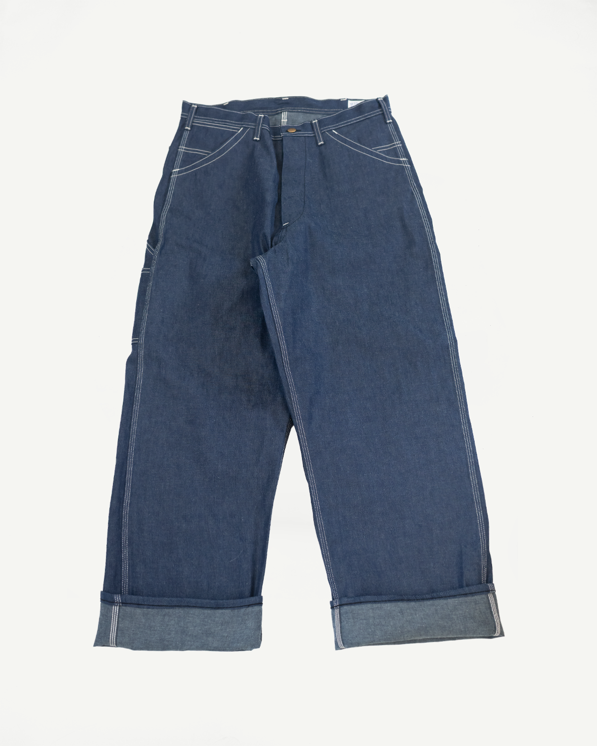 01-5126-80 - 30s Painter's Pants Rigid Indigo Chambray - Wide Fit