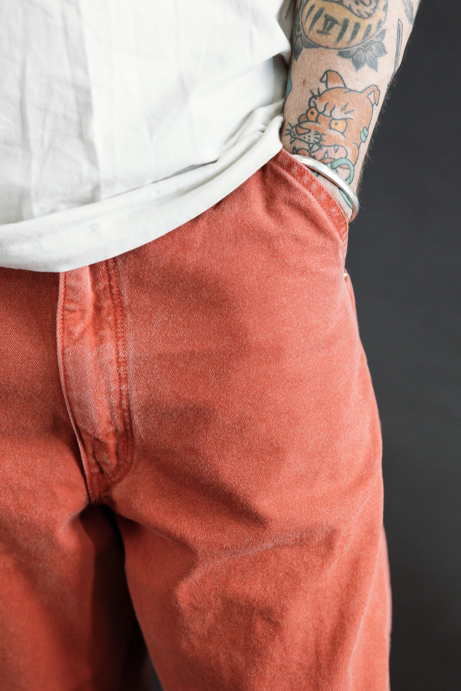 01-5328-25S - Dad's Fit Painter's Pants Canvas - Red