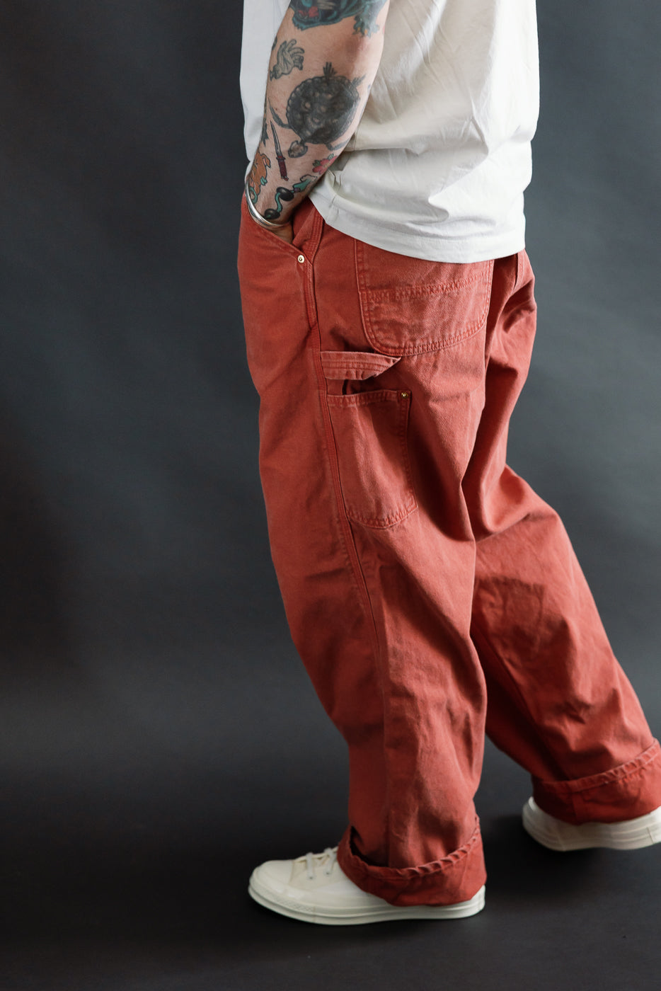 01-5328-25S - Dad's Fit Painter's Pants Canvas - Red