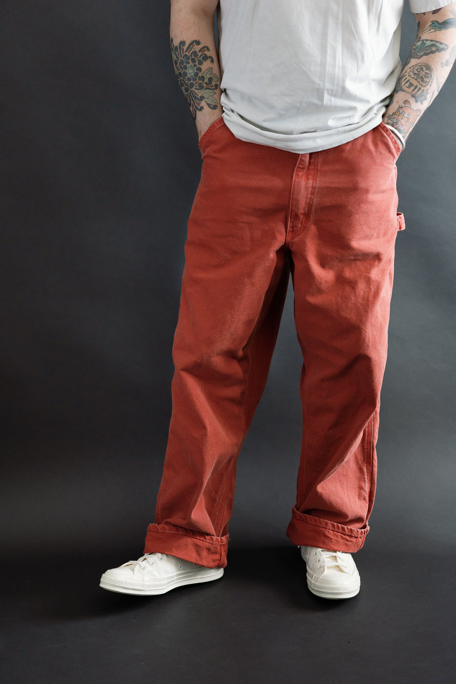 01-5328-25S - Dad's Fit Painter's Pants Canvas - Red