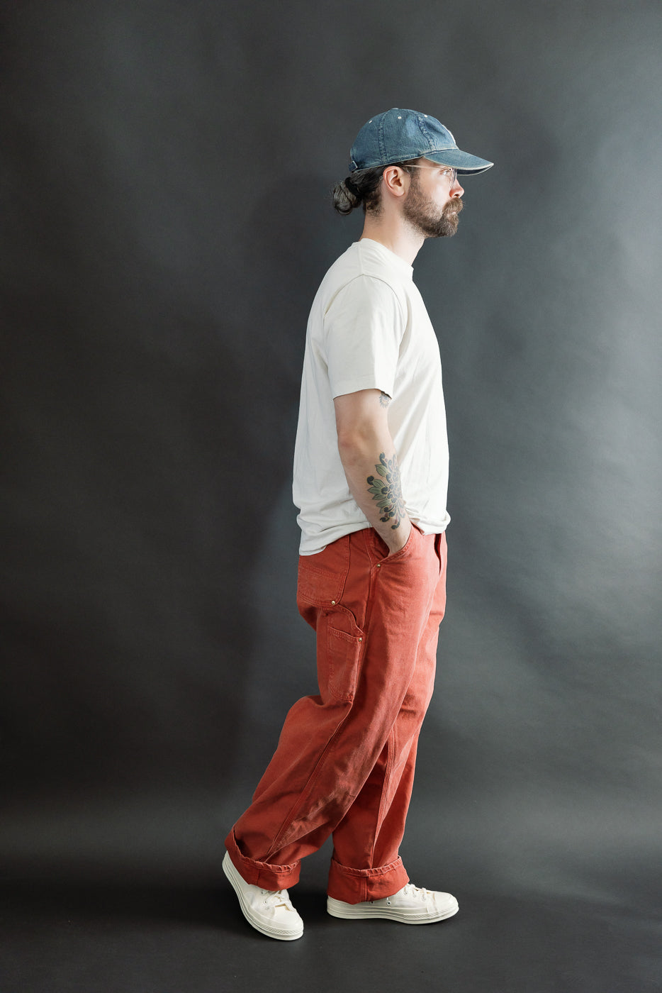 01-5328-25S - Dad's Fit Painter's Pants Canvas - Red