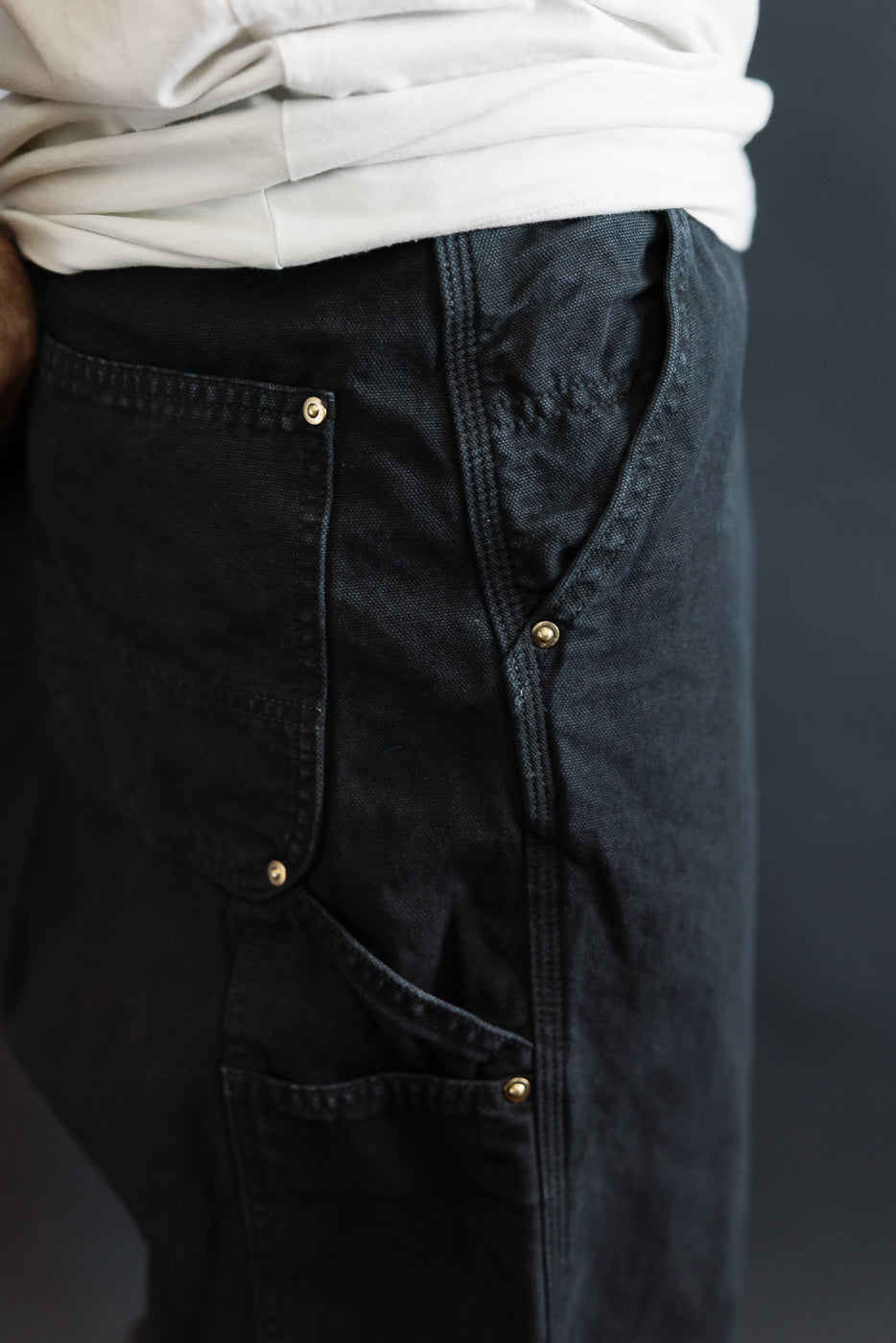 01-5328-61S - Dad's Fit Painter's Pants Canvas - Black