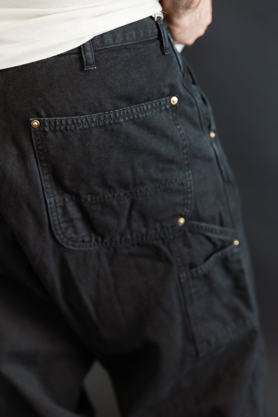 01-5328-61S - Dad's Fit Painter's Pants Canvas - Black
