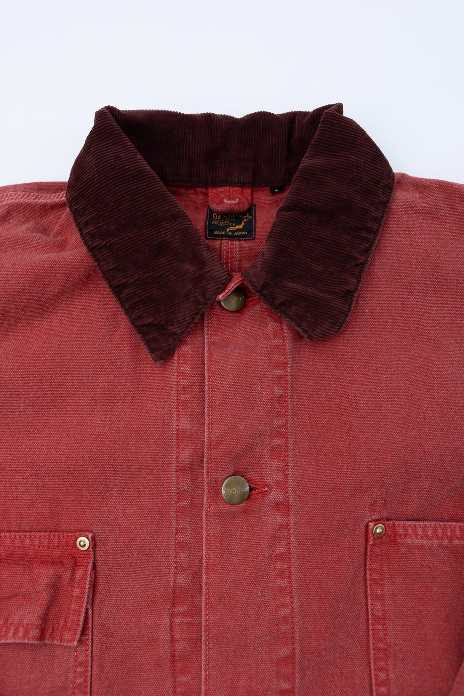 01-6034-25S - Relaxed Fit Coverall Jacket - Red