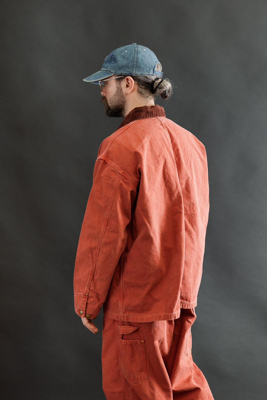 01-6034-25S - Relaxed Fit Coverall Jacket - Red