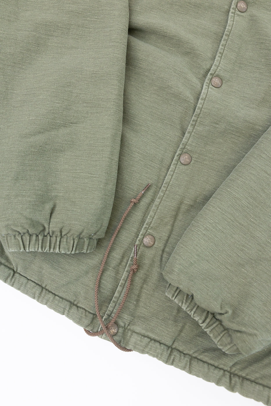 01-6050-77 - Vintage Washed Coach Jacket w/Fleece Lining - Dark Olive