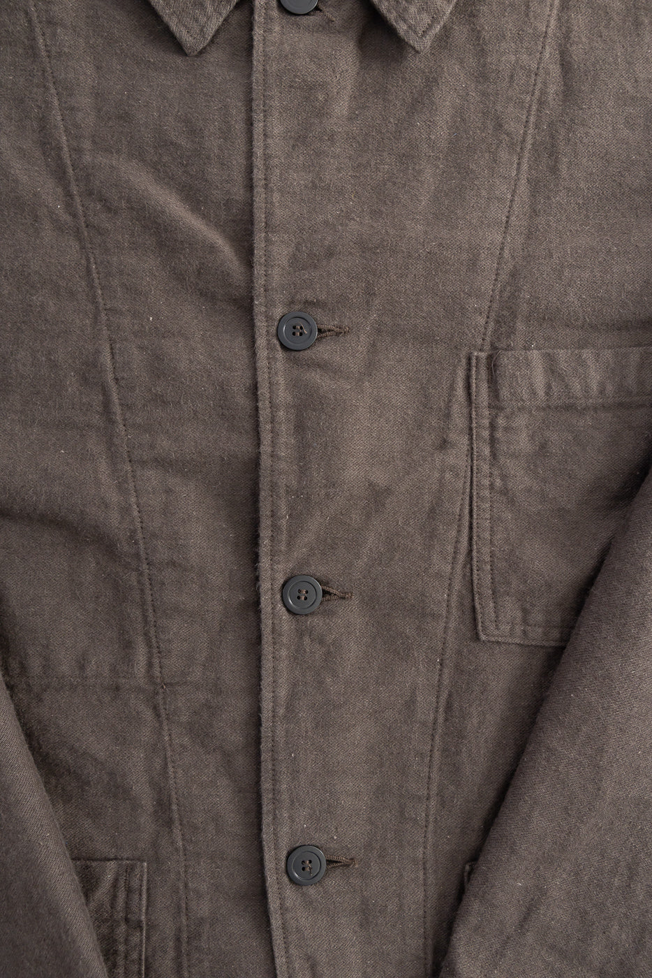 01-6061-60K - Moleskin Simple Work Jacket - Charcoal | Dant