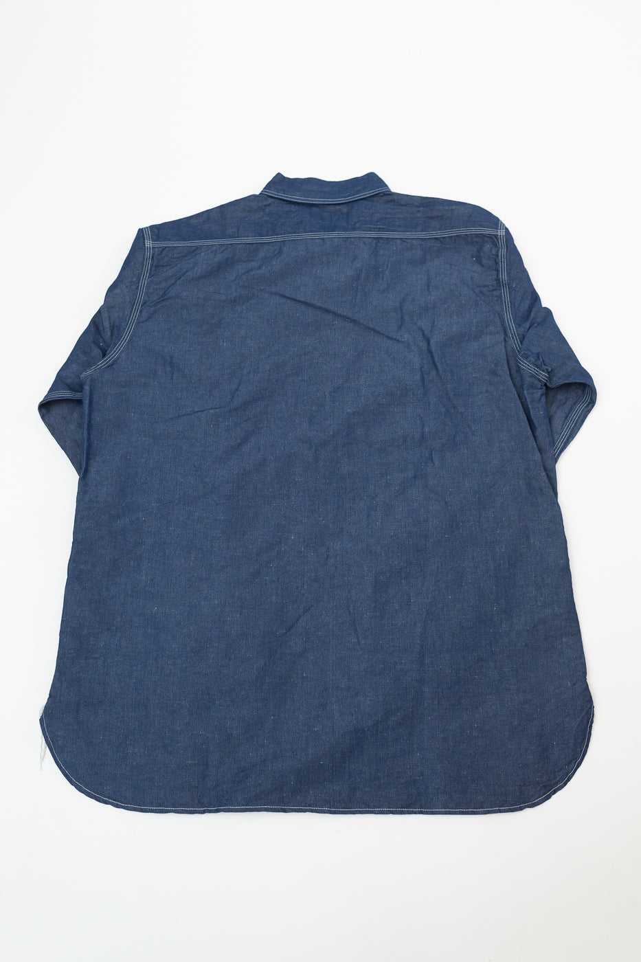 01-8068-81 - Supima 100/2 Linen Dungaree Work Shirt - Indigo