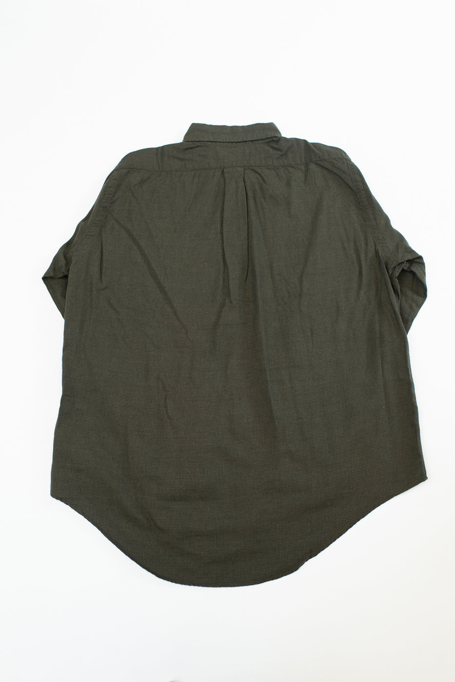 01-8112-52 - Standard Button Down Brushed Mini-Check Flannel - Coffee Brown