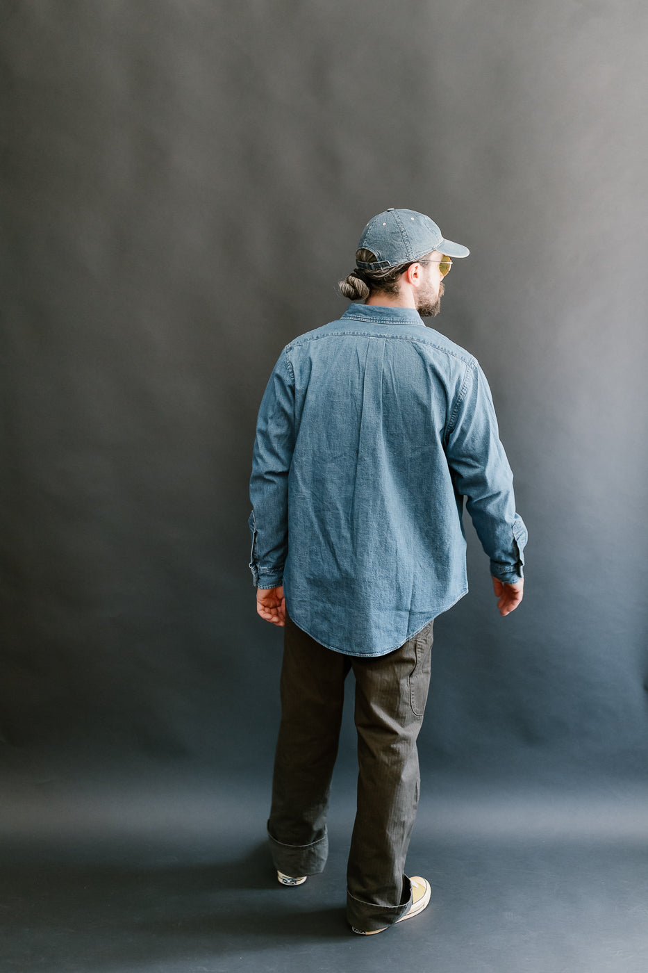 01-8112-95 - Button Down Denim Shirt - Used Wash