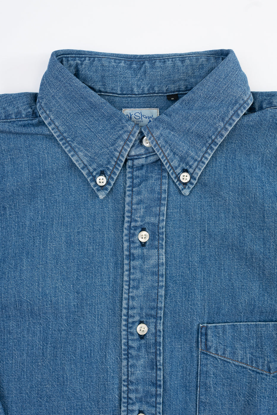 01-8112-95 - Button Down Denim Shirt - Used Wash