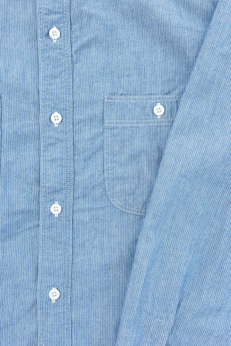 01-8270-181k - Relaxed Fit Chambray Work Shirt - Hickory | Dant