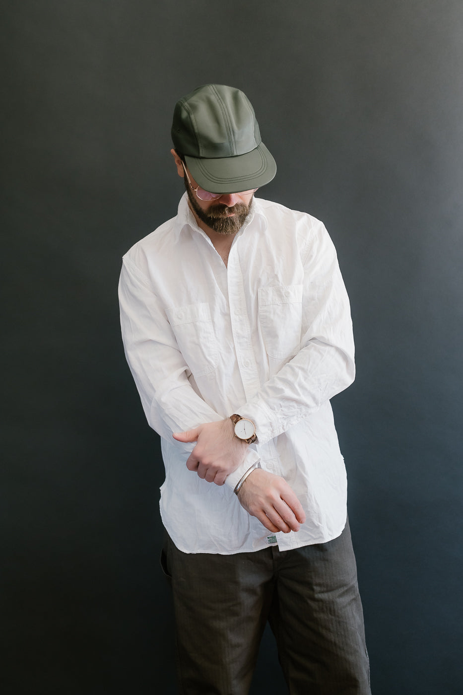 01-8270-69 - Lightweight Chambray Work Shirt - White