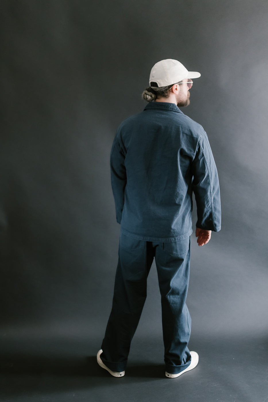 01-8346-02 - 4-Pocket Fatigue Shirt Herringbone Twill - Navy