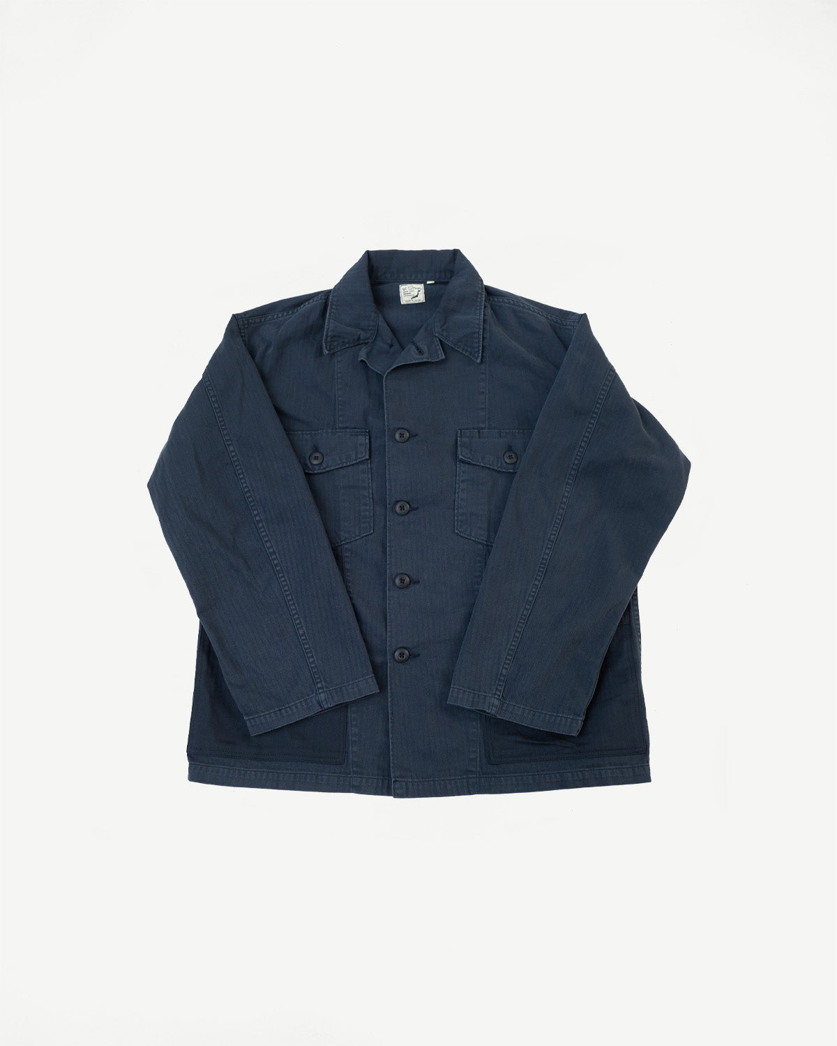 01-8346-02 - 4-Pocket Fatigue Shirt Herringbone Twill - Navy