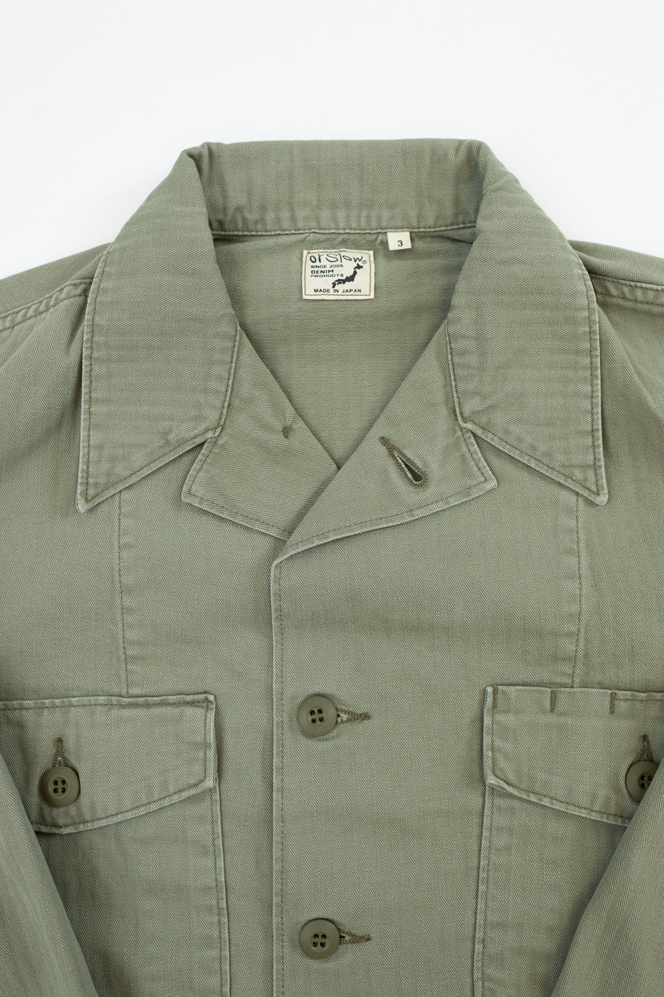 01-8346-16 - 4-Pocket Fatigue Shirt Herringbone Twill - Green