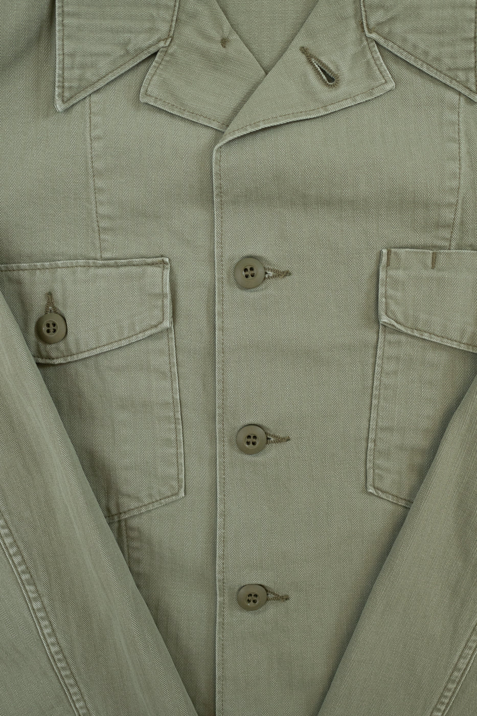 01-8346-16 - 4-Pocket Fatigue Shirt Herringbone Twill - Green