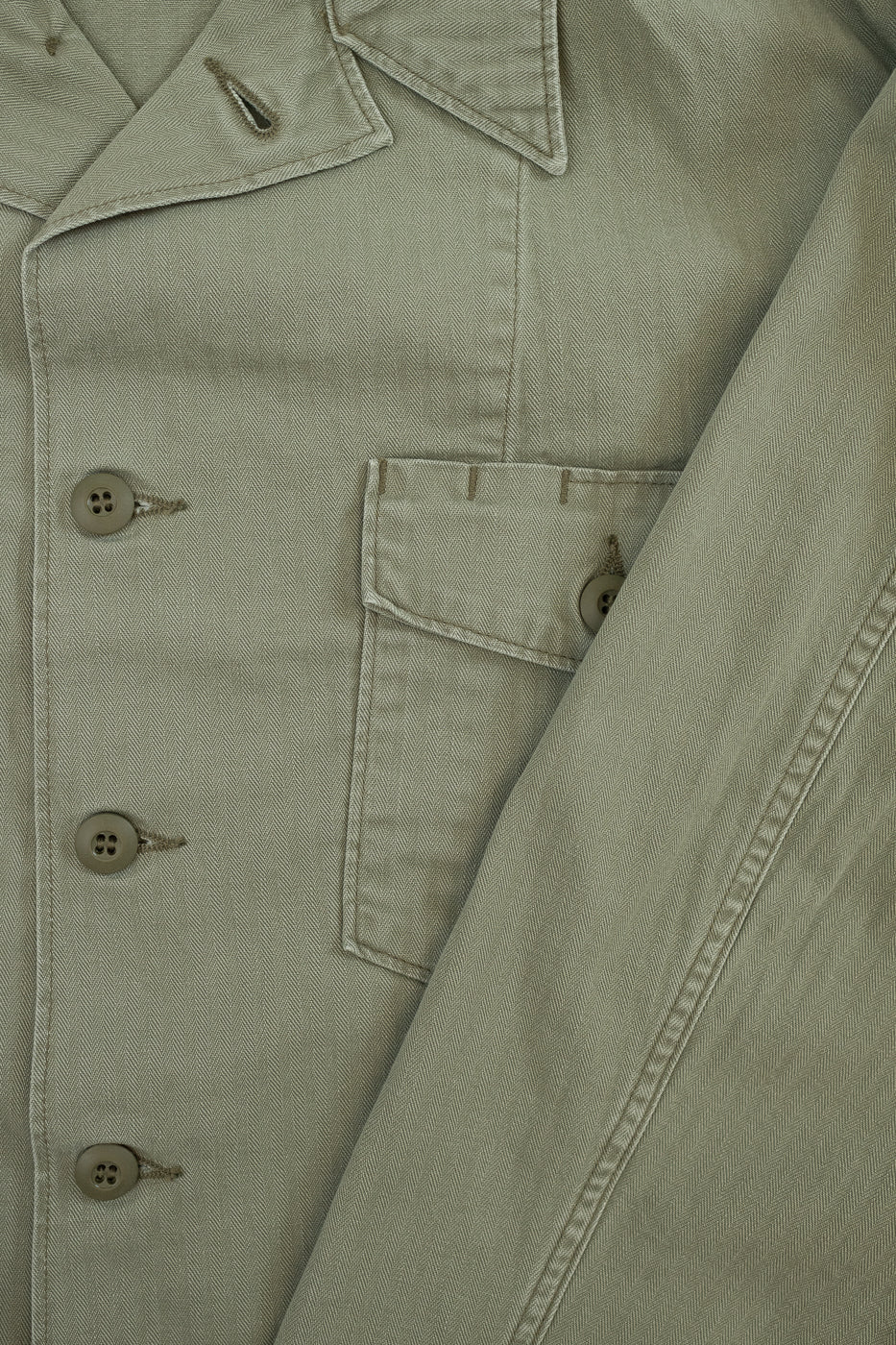 01-8346-16 - 4-Pocket Fatigue Shirt Herringbone Twill - Green