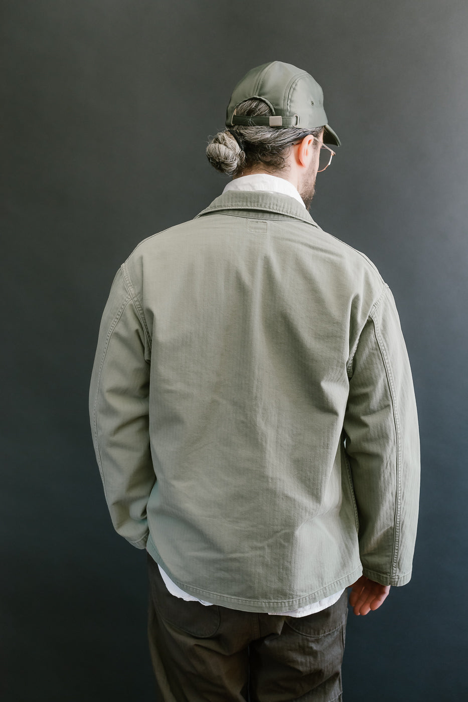 01-8346-16 - 4-Pocket Fatigue Shirt Herringbone Twill - Green
