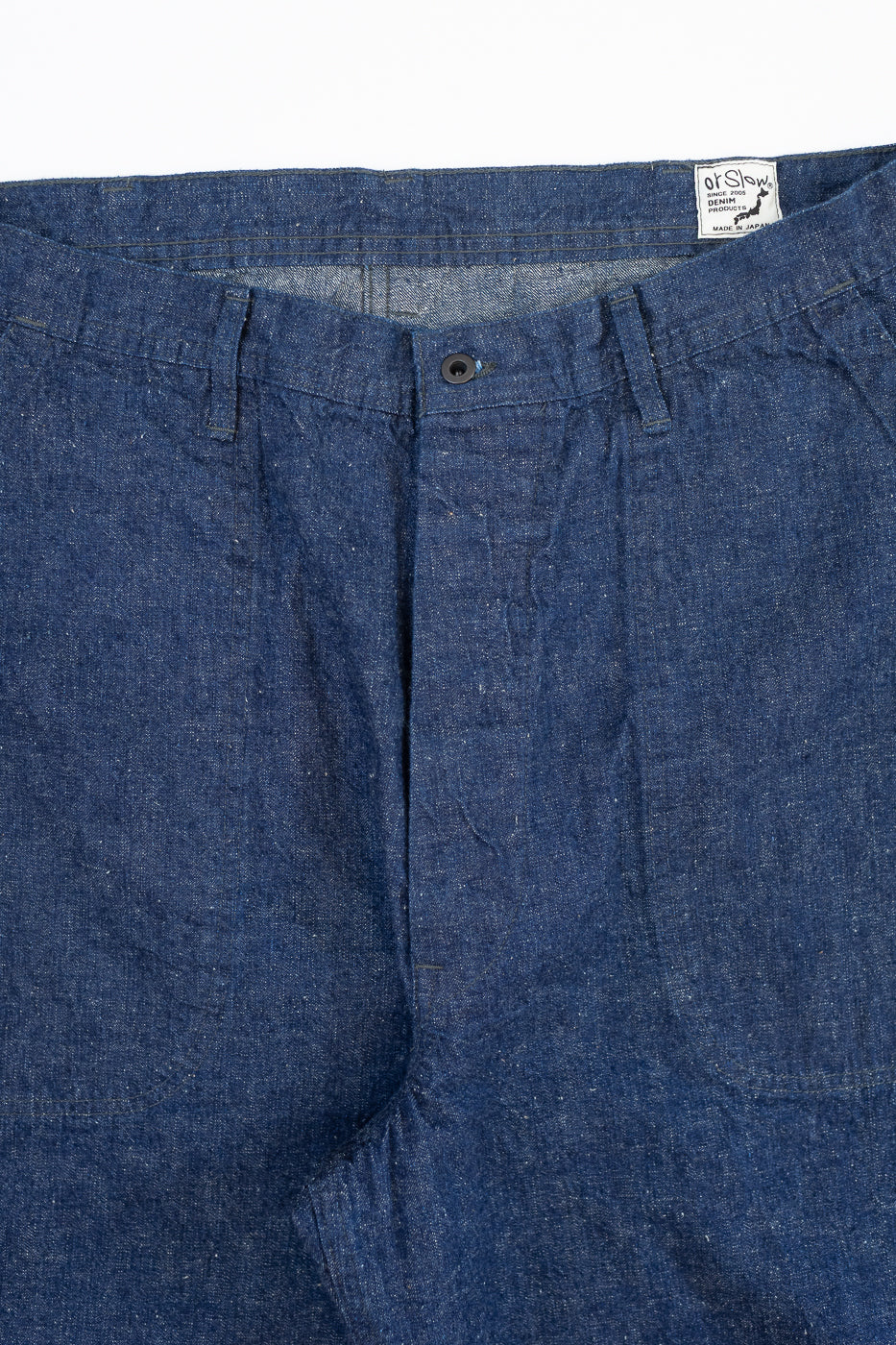 01-V5130-81 - US Navy Denim Wide Fit Selvedge Utility Pants - Indigo OW