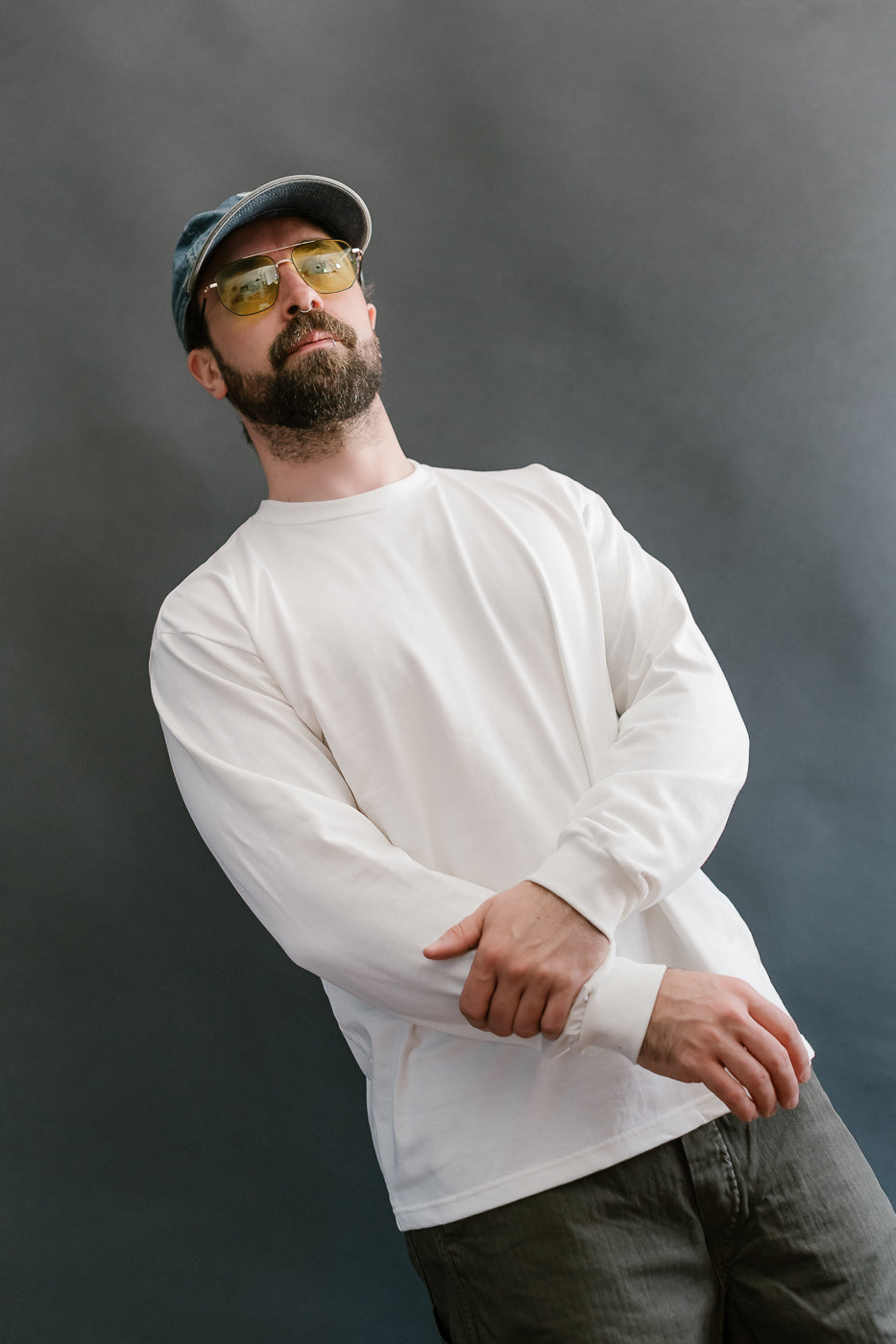 03-0013-69 - Long Sleeve T-Shirt - White
