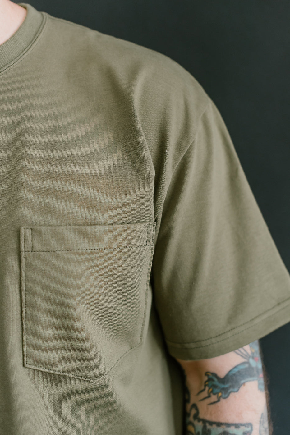 03-0017-76 - Pocket T-Shirt - Army Green