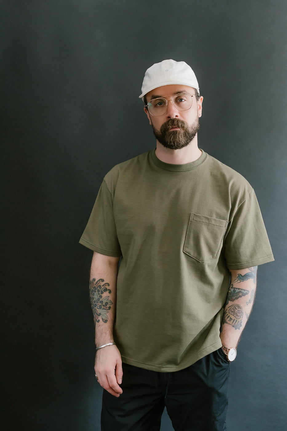 03-0017-76 - Pocket T-Shirt - Army Green